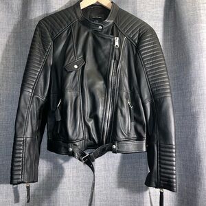 Zara Black Leather Jacket